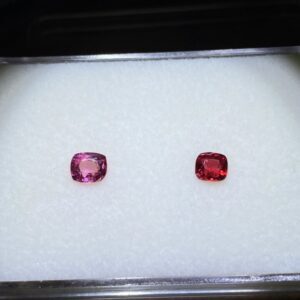 roze en rode Burma spinellen
