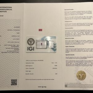 Smaragd geslepen robijn
