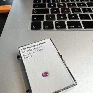 Purplish pink sapphire