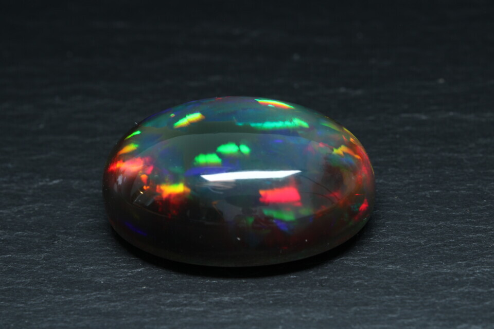 GIA certified black opal