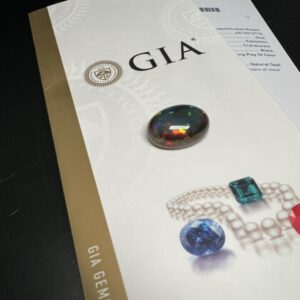 GIA certified black opal
